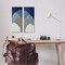 Stupell Industries Textured Blue Abstract Mountains 2 pc Canvas Wall Art Set Design by Ben Schneider